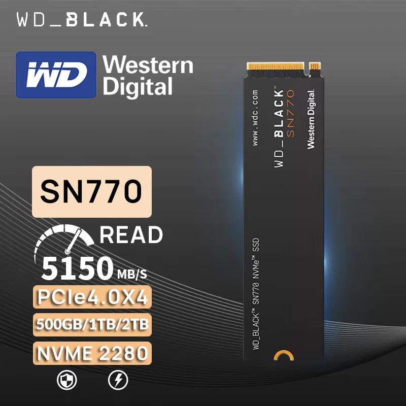   ӿ Ʈ ǻ ̴ PC ƮϿ PCIe 4.0 2280 SSD, SN770, 2TB, 1TB, 500GB, WD , 5150 MB/S NVMe M.2 SSD